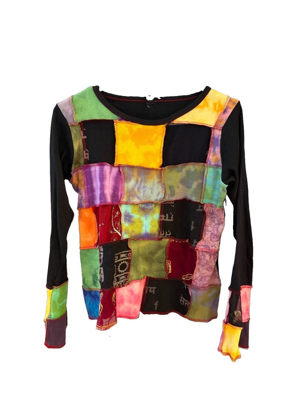 Vintage Palme Patchwork Long Sleeve Y2K Shirt